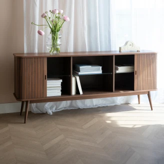 Zuiver Skänk <strong>Barbier</strong>  Valnöt 180x75 cm