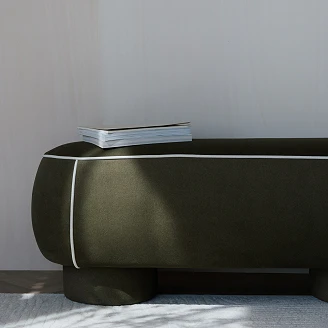 Sittpuff <strong>Matteo</strong>  Vit 121x47 cm