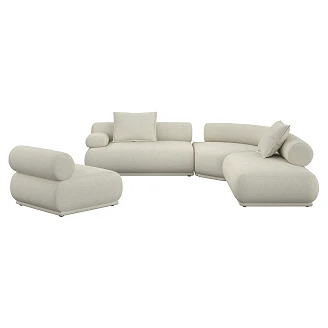 Zuiver Soffa 7.5-sits Vänster <strong>Rembrandt</strong>  Beige
