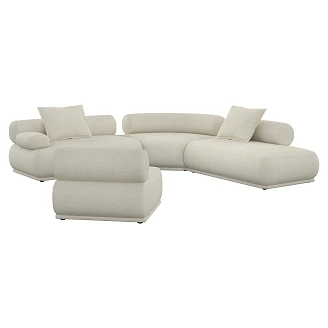 Zuiver Soffa 7.5-sits Vänster <strong>Rembrandt</strong>  Beige