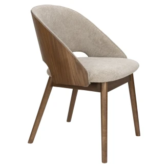 Dutchbone Stol <strong>Velore</strong>  Beige, Trä