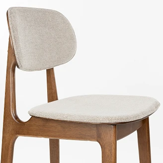 Dutchbone Barstol med Mjuk Rygg <strong>Marais</strong>  Beige 68.5 cm