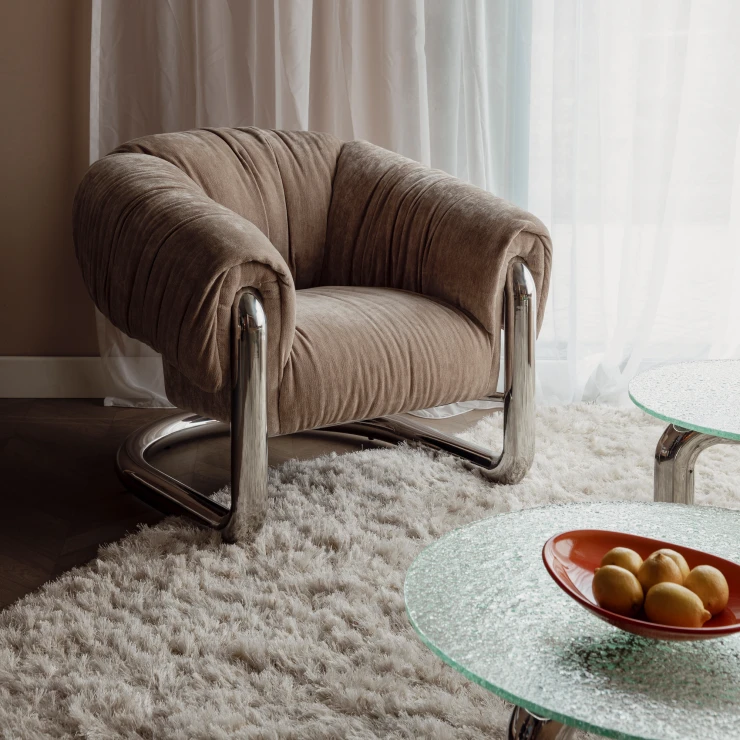 Dutchbone Loungefåtölj Marly Beige