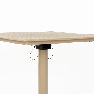 Trädgårdsbord <strong>Stellan</strong>  Beige Ø70 cm