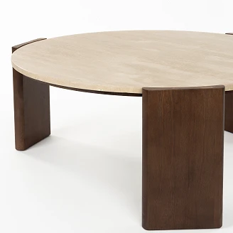 Dutchbone Soffbord <strong>Valcour</strong>  Brun Ø90 cm