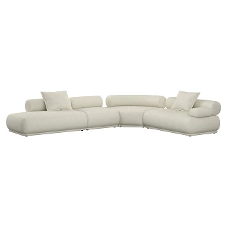 Zuiver Soffa 7.5-sits Höger <strong>Rembrandt</strong>  Beige
