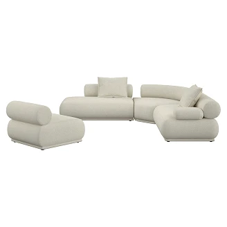 Zuiver Soffa 7.5-sits Höger <strong>Rembrandt</strong>  Beige