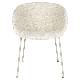 Zuiver Stol med Armstöd <strong>Feston</strong>  Beige