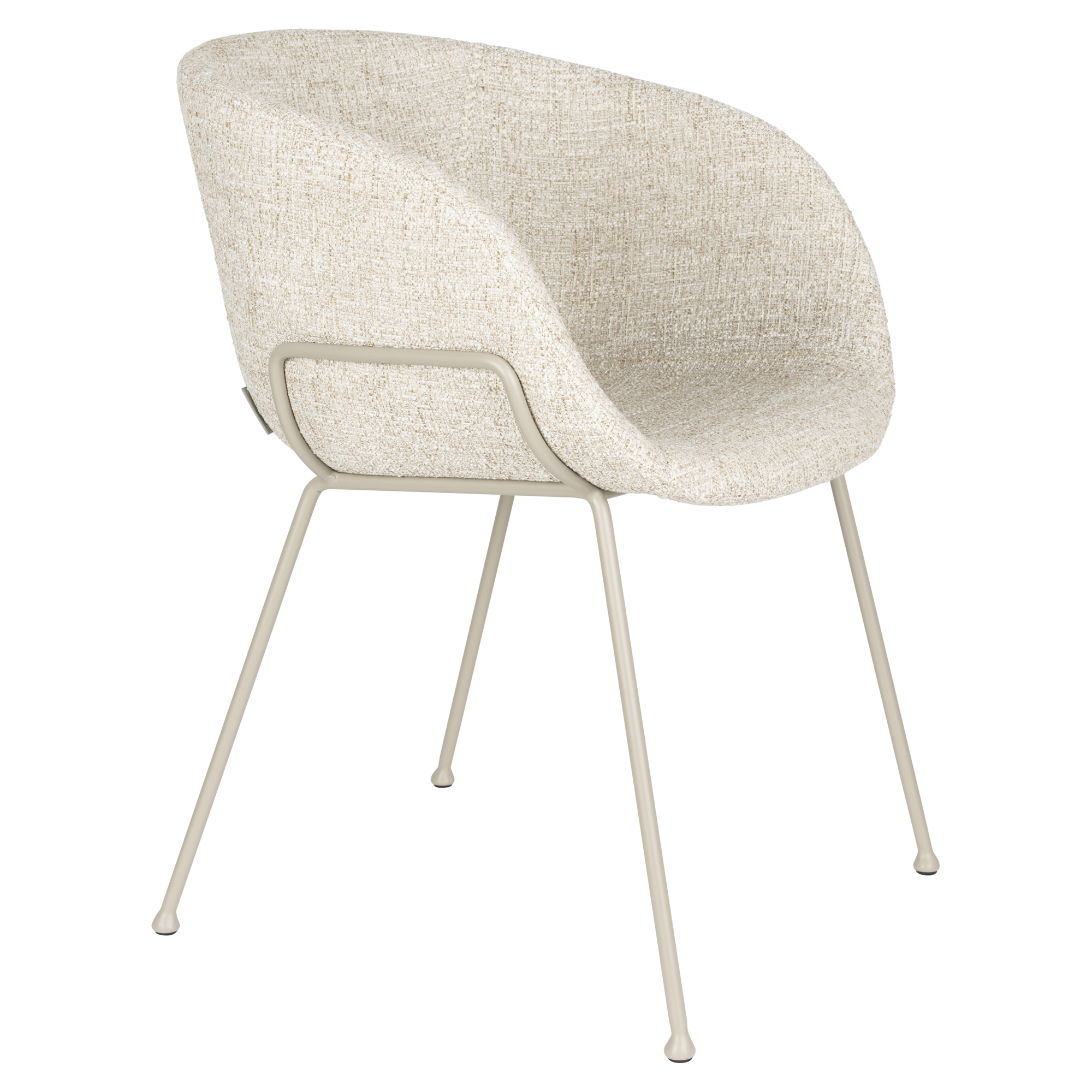 Zuiver Stol med Armstöd Feston Beige