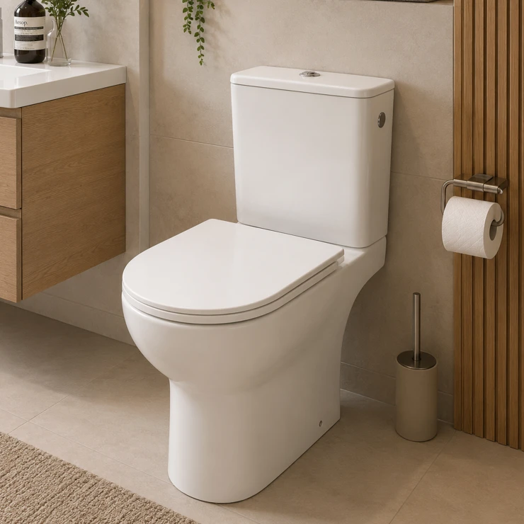 Toalett Jasmin Vit Blank