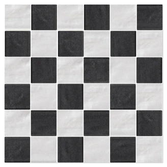 Mosaik Klinker <strong>Ashbury</strong>  Vit-Svart Matt 30x30 (5x5) cm