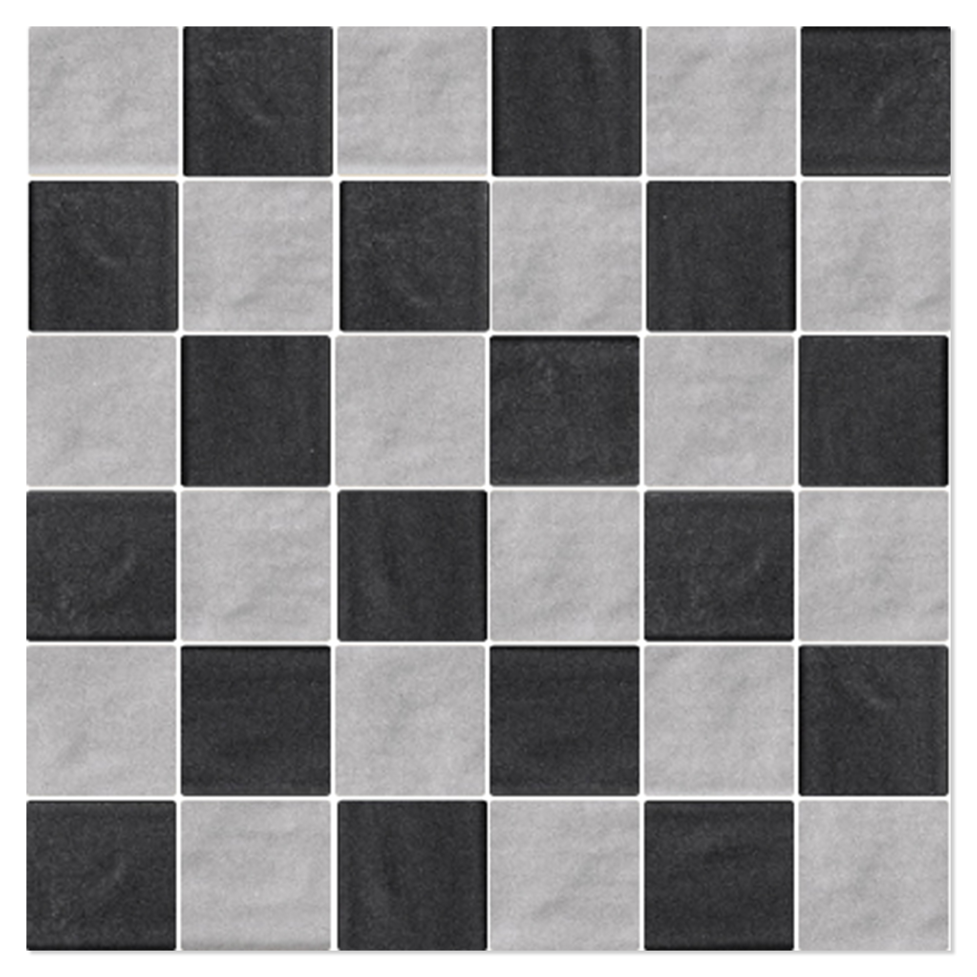 Mosaik Klinker Ashbury Ljusgrå-Svart Matt 30x30 (5x5) cm