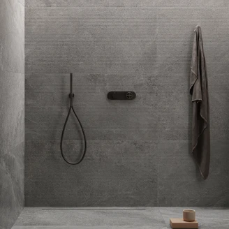 Sant’Agostino Kakel <strong>Bergstone</strong>  Rigato Dark Matt-Relief 60x120 cm