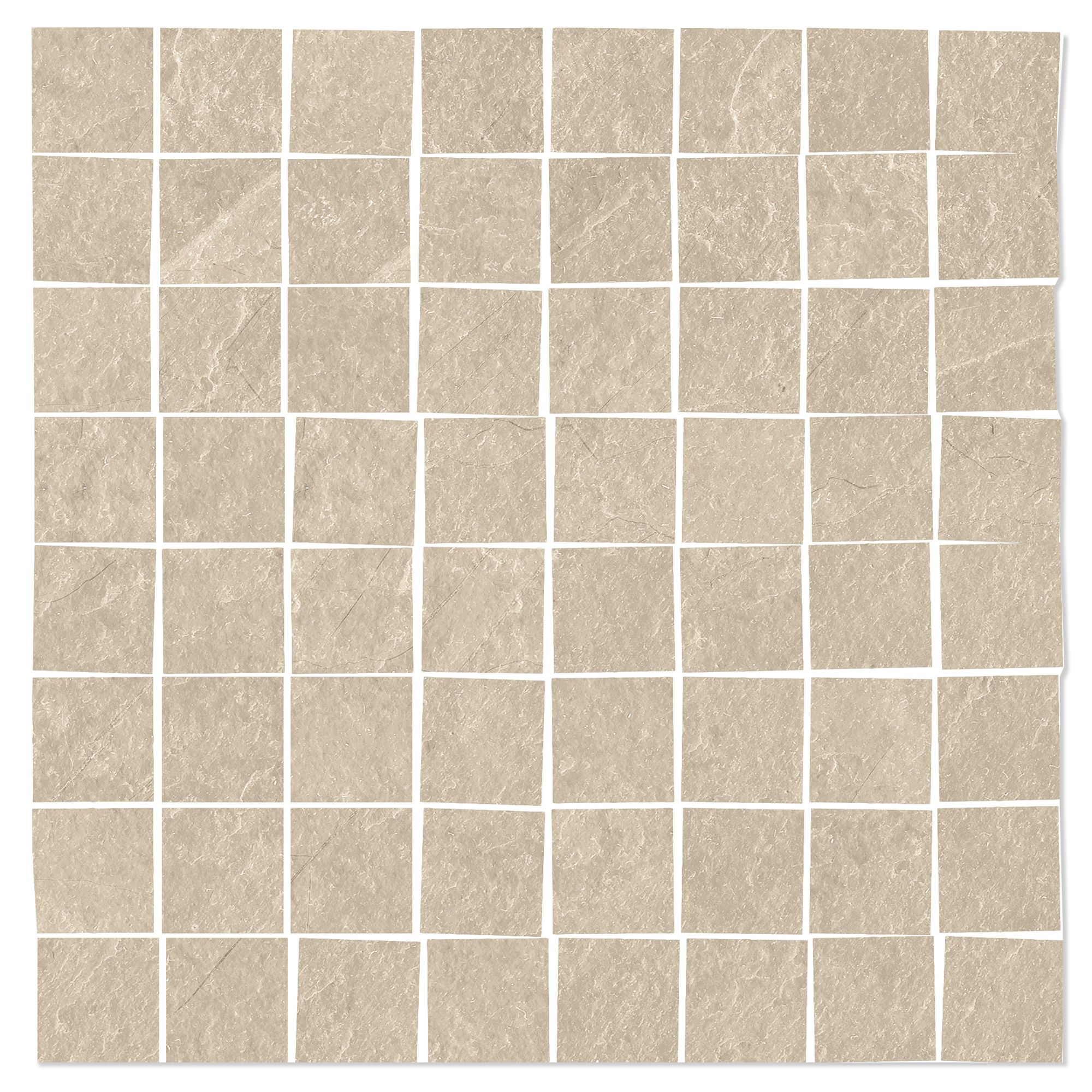 Mosaik Klinker Skala Beige Matt 30x30 (7x7) cm