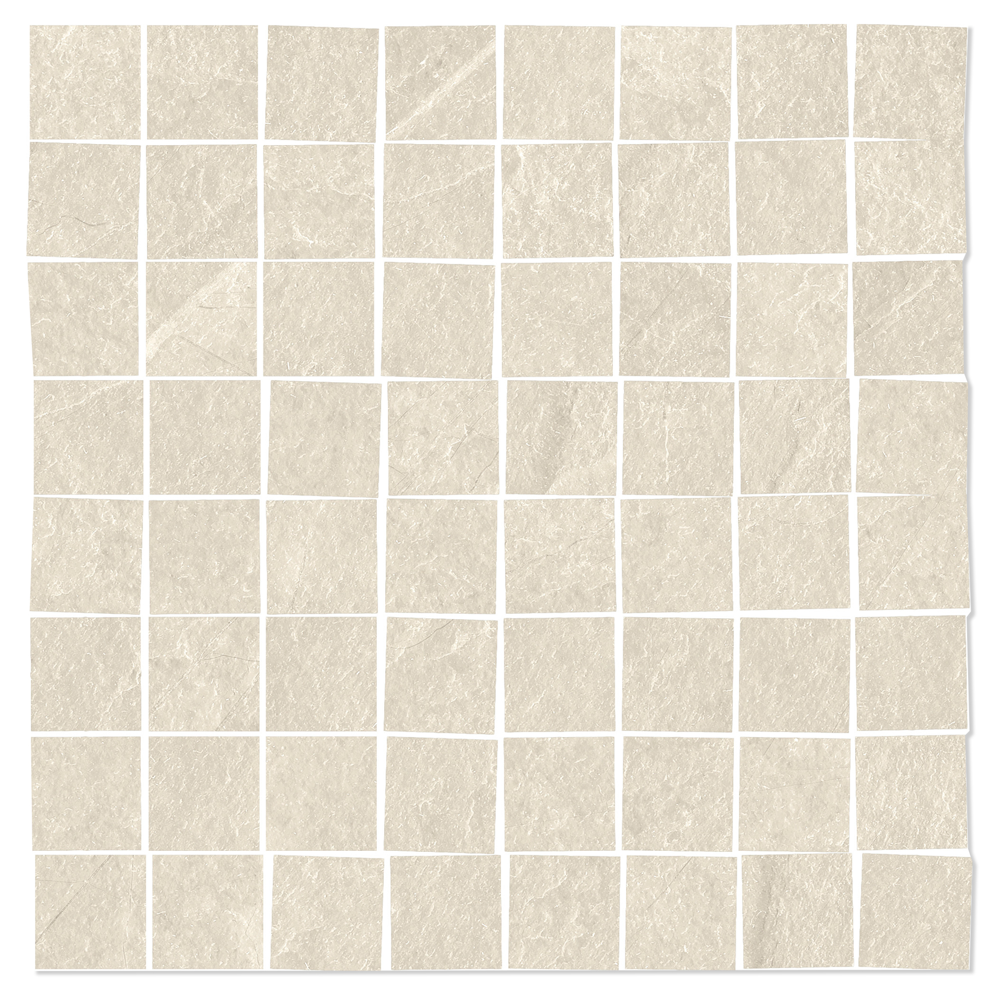 Mosaik Klinker Skala Elfenben Matt 30x30 (7x7) cm