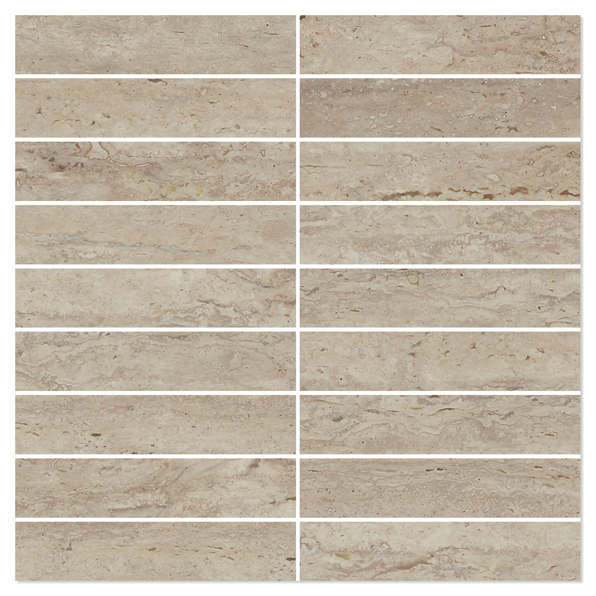 Mosaik Klinker Reflection Noce Matt 30x30 (3x15) cm