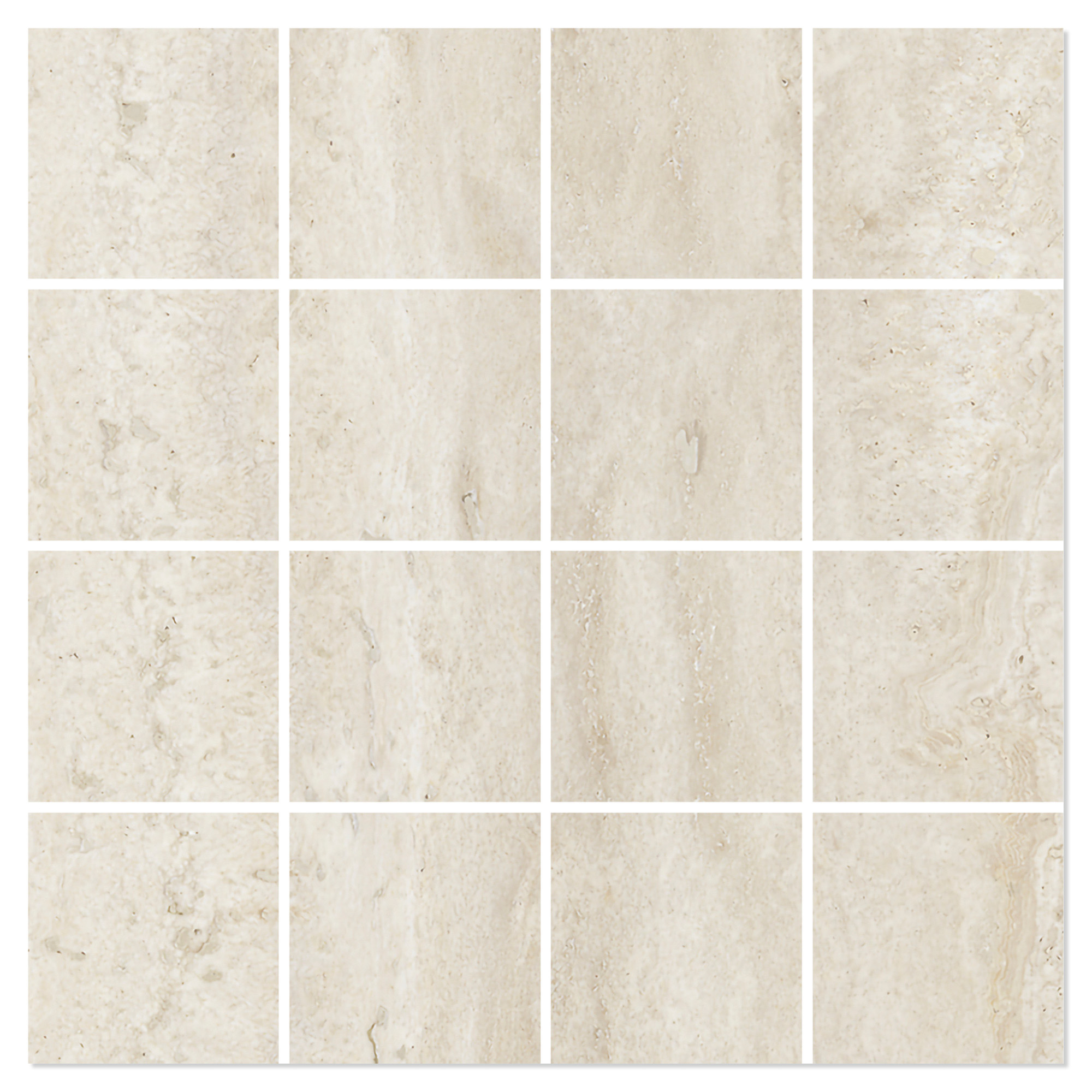 Mosaik Klinker Reflection Almond Matt 30x30 (7x7) cm
