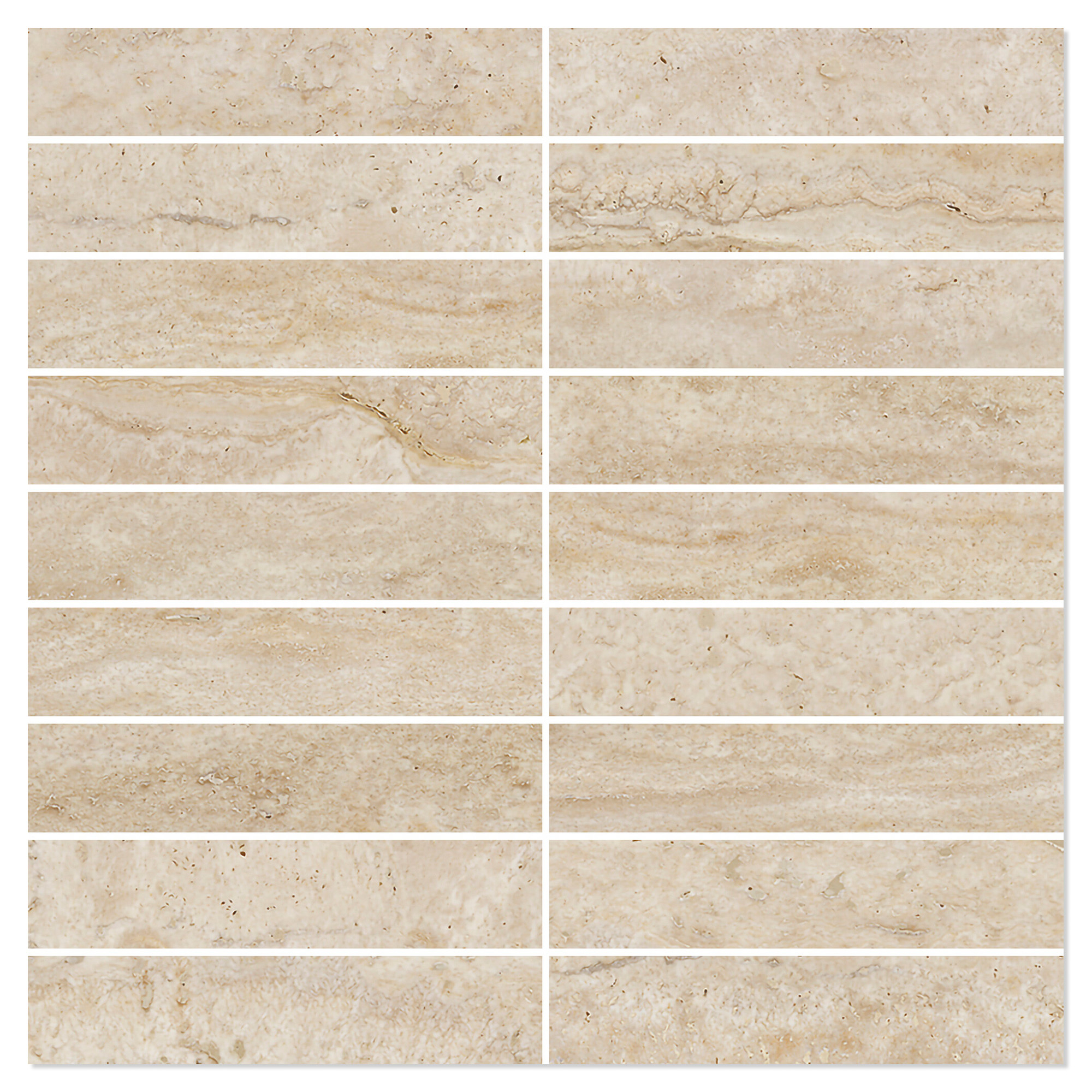 Mosaik Klinker Reflection Gold Polerad 30x30 (3x15) cm