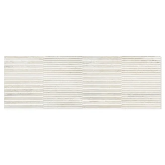 Kakel <strong>Reflection</strong>  Vit-Relief Matt 40x120 cm