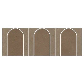 Mosaik Klinker <strong>Foundry</strong>  Brun Blank 44x14 cm