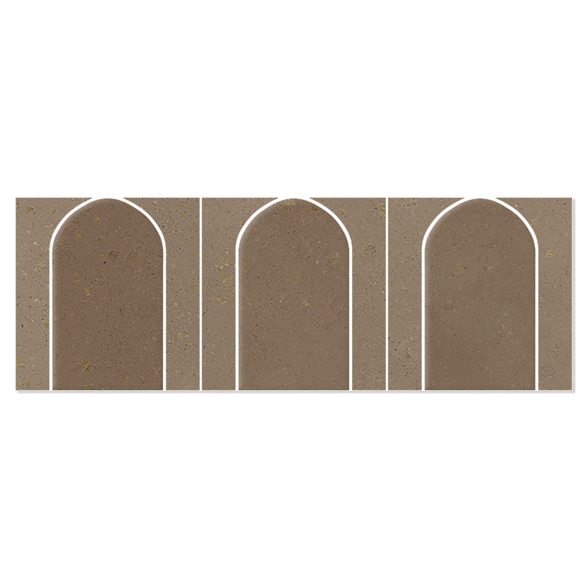 Mosaik Klinker Foundry Brun Blank 44x14 cm