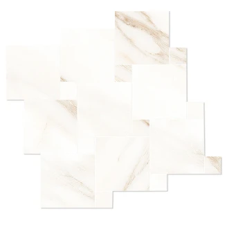Marmor Mosaik Klinker <strong>Orian</strong>  Vit Textured Brushed 25x25 cm