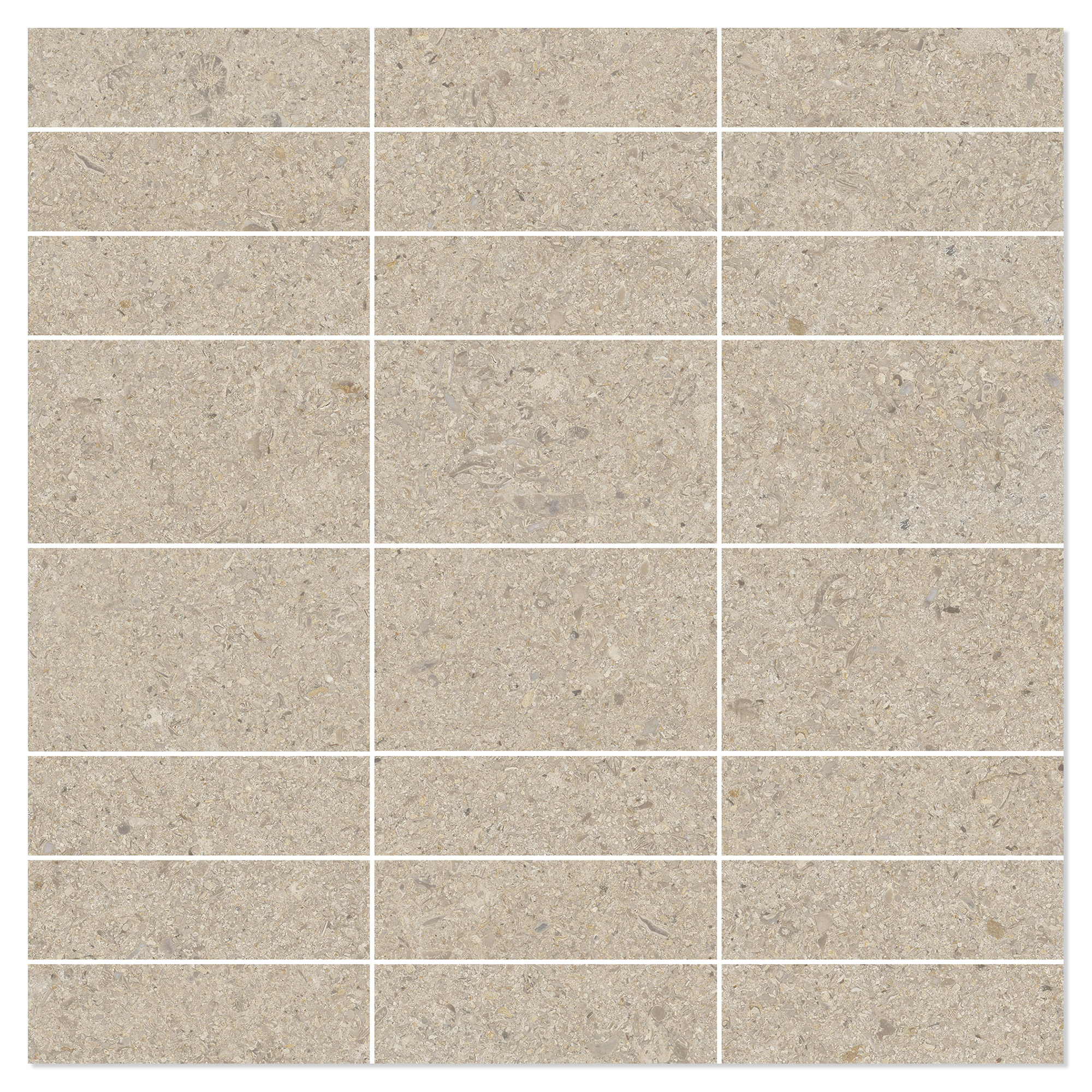 Mosaik Klinker Litha Sand Halvpolerad 30x30 cm