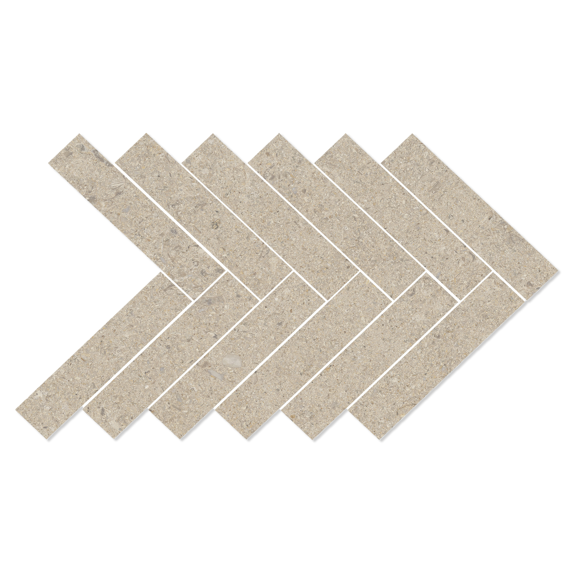 Mosaik Klinker Litha Sand Halvpolerad 39x22 cm