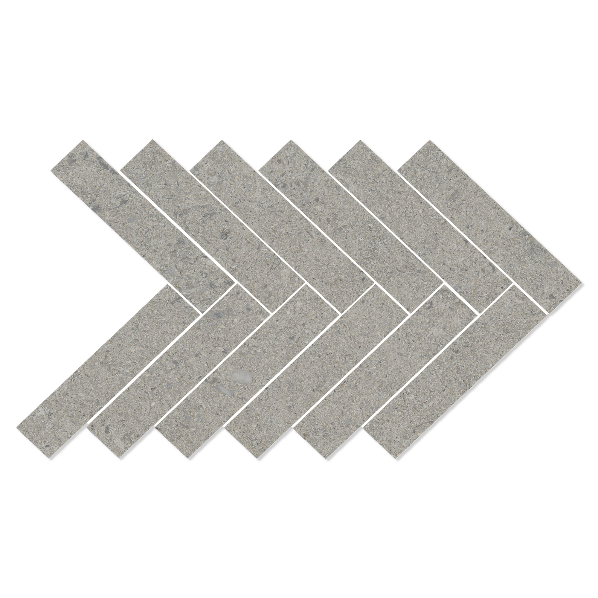 Mosaik Klinker Litha Grå Halvpolerad 39x22 cm