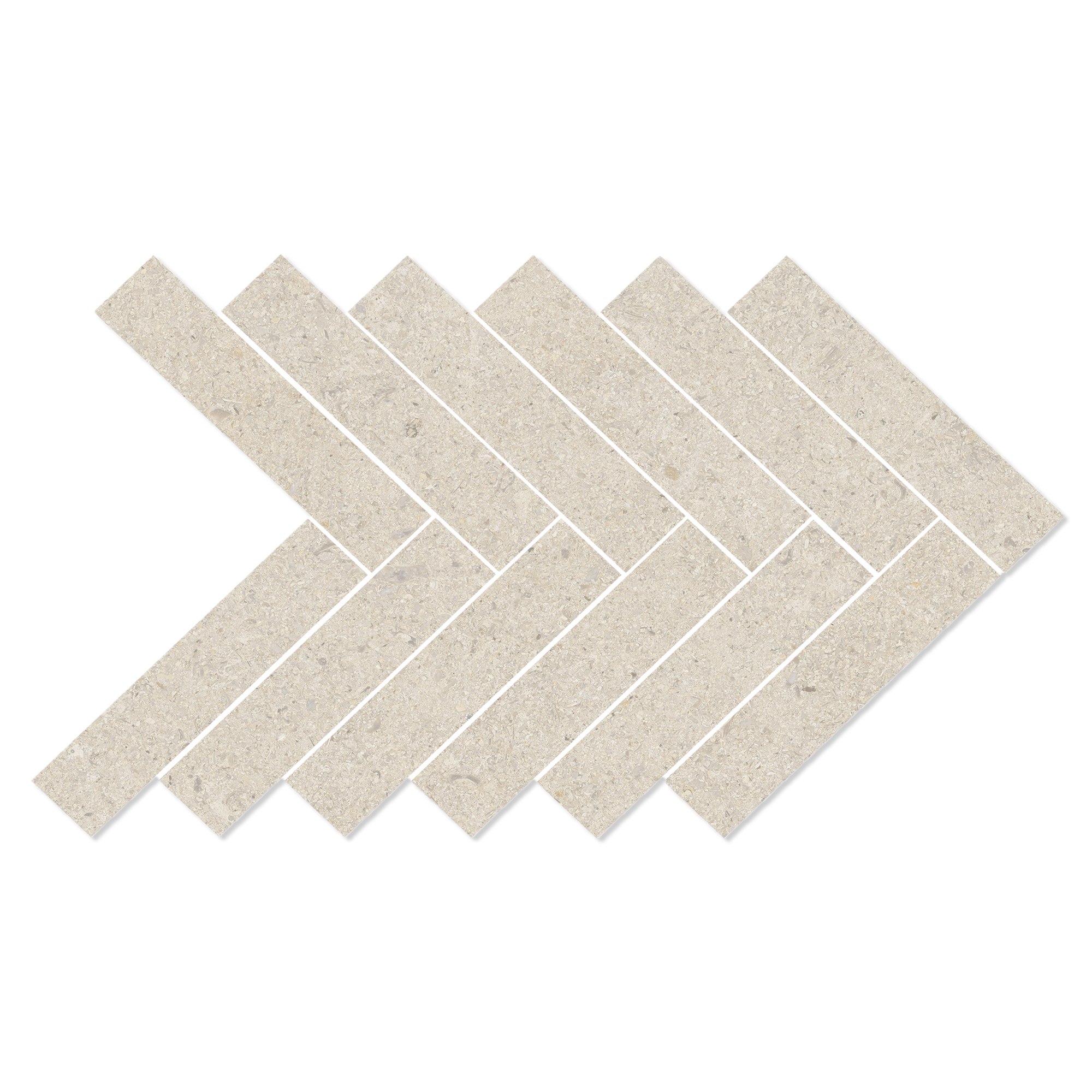 Mosaik Klinker Litha Beige Halvpolerad 39x22 cm