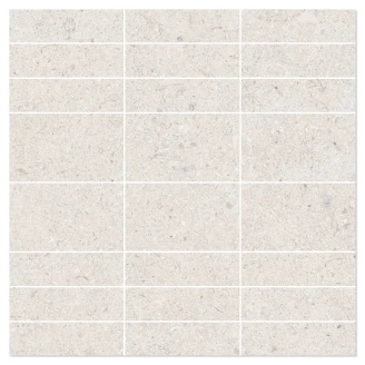 Mosaik Klinker <strong>Litha</strong>  Vit Brushed Matt 30x30 cm