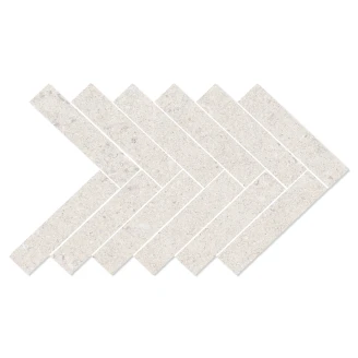 Mosaik Klinker <strong>Litha</strong>  Vit Brushed Matt 39x22 cm