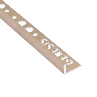 Kakellist Borstad Koppar <strong>L-Profil</strong> , 10mm x 2.5m