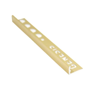 Kakellist Mässing <strong>L-Profil</strong>  10mm x 2.5m