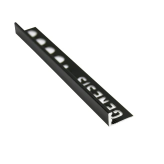 Kakellist Svart <strong>L-Profil</strong>  12mm x 2.5m