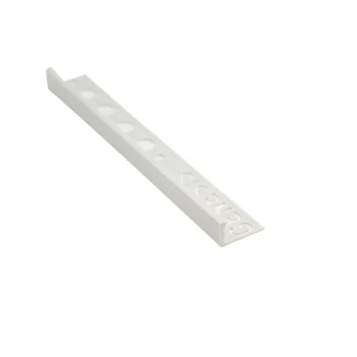 Kakellist i PVC Ljusgrå L-Profil, 12mm x 2.5m