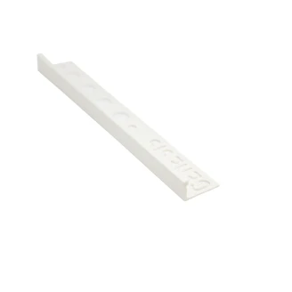 Kakellist i PVC Vit L-Profil, 10mm x 2.5m