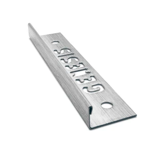 Kakellist i Borstad <strong>Rostfritt Stål L-Profil</strong> , 12mm x 2.5m