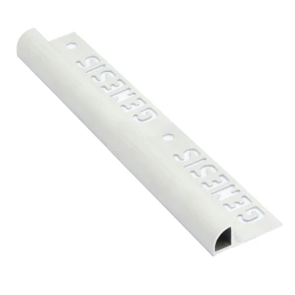 Kakellist i Matt Aluminium med Rund Stängd Profil, 8mm x 2.5m