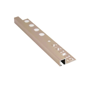Kakellist i Blank Koppar Fyrkantsprofil, 12mm x 2.5m
