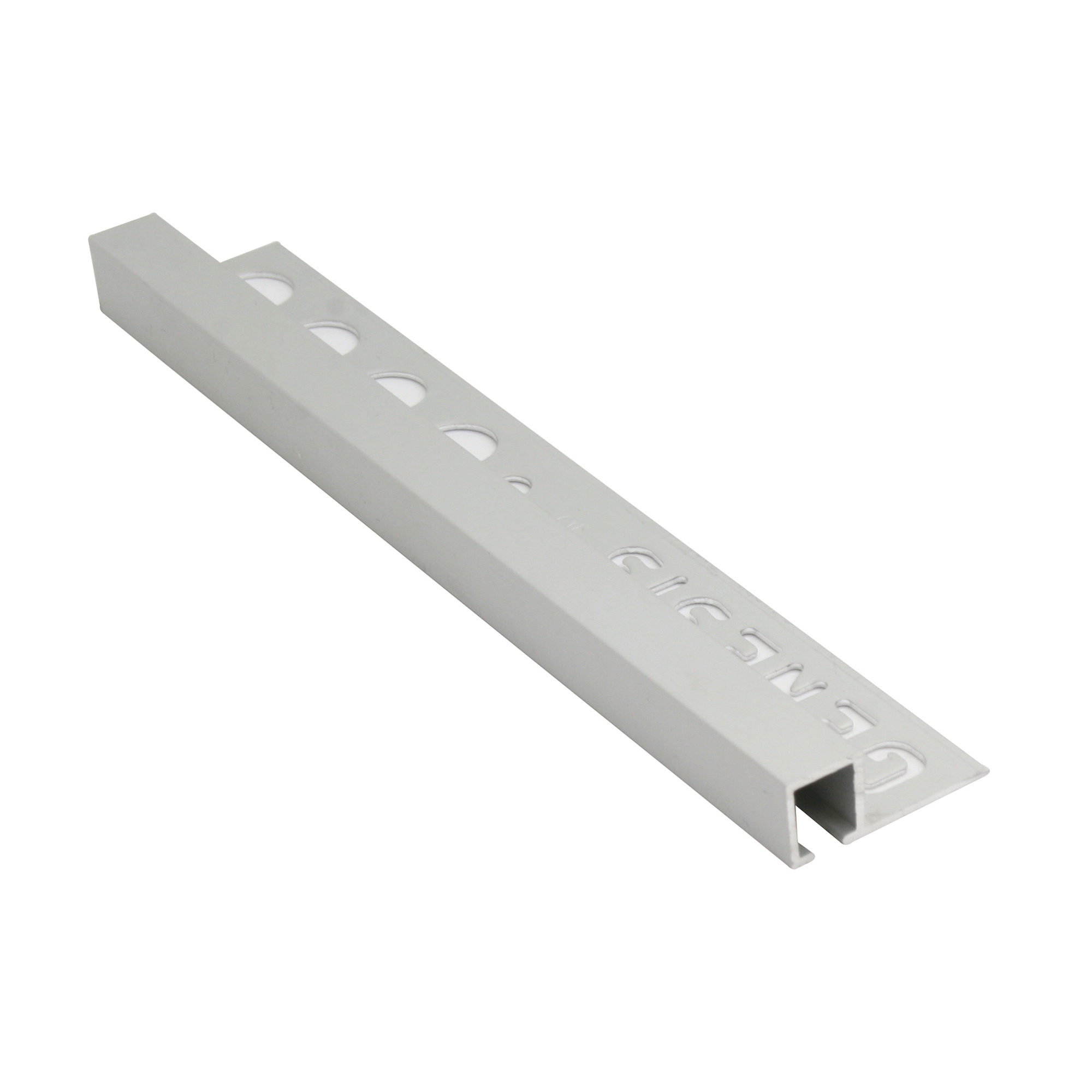 Kakellist i Matt Aluminium Fyrkantsprofil, 10mm x 2.5m