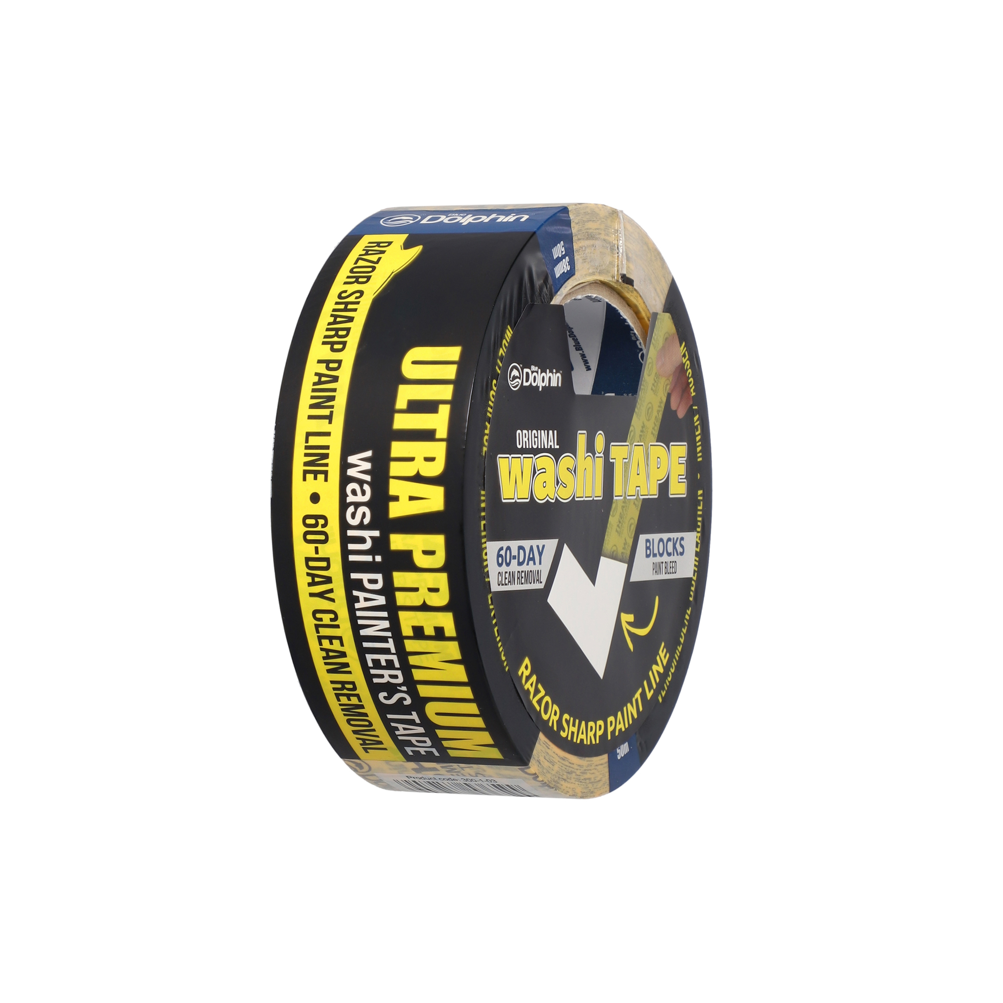 Maskeringstejp Blue Dolphin WASHI Premium, 38mm x 50m