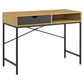 Konsolbord <strong>Helke</strong>  Naturlig, Svart 48x95 cm