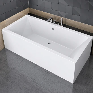 Badkar <strong>Matera</strong>  Vit Blank 165 cm (Utan Panel & Avlopp)