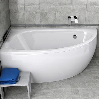 Badkar <strong>Alpine</strong>  Vit Blank Vänster 150 cm (Utan Panel & Avlopp)