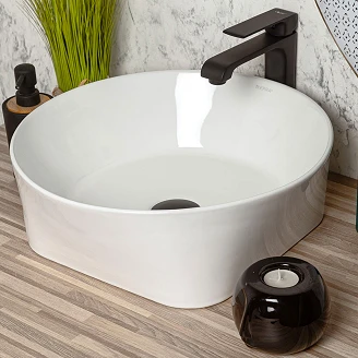 Tvättställ <strong>Delvio</strong>  Vit Blank 41x41 cm