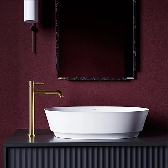 Omnires Tvättställ <strong>Neo M+</strong>  Vit Matt 60x36 cm