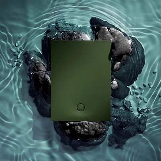 Omnires Halksäkert Kompositduschkar <strong>Aquarock M+</strong> 90x120 cm Oliv Matt