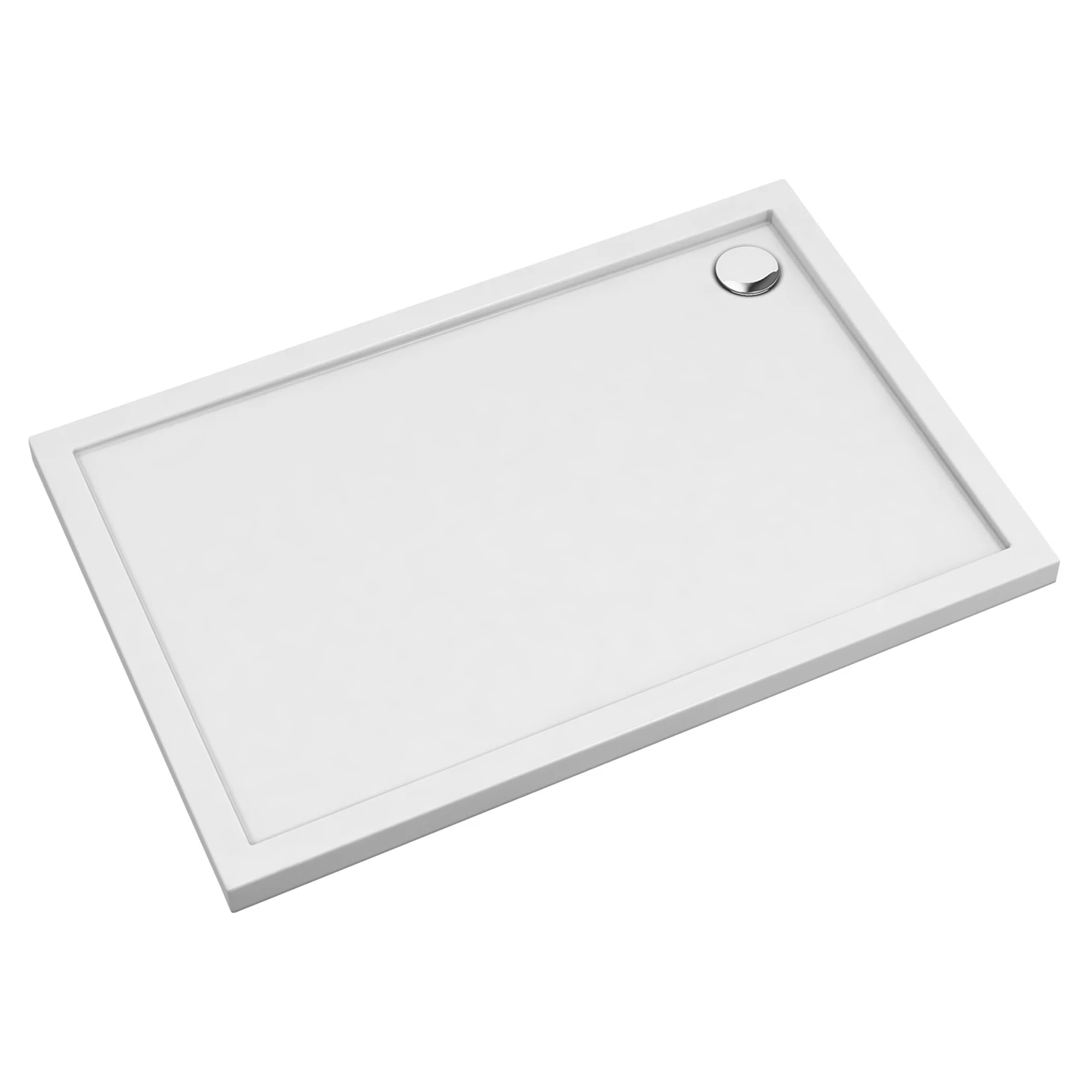 Omnires Duschkar Merton 80x120 cm Vit Blank