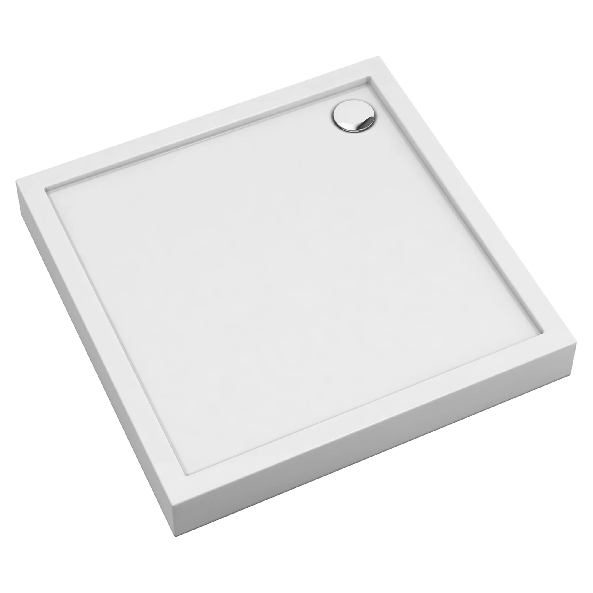 Omnires Duschkar Camden 80x80 cm Vit Blank